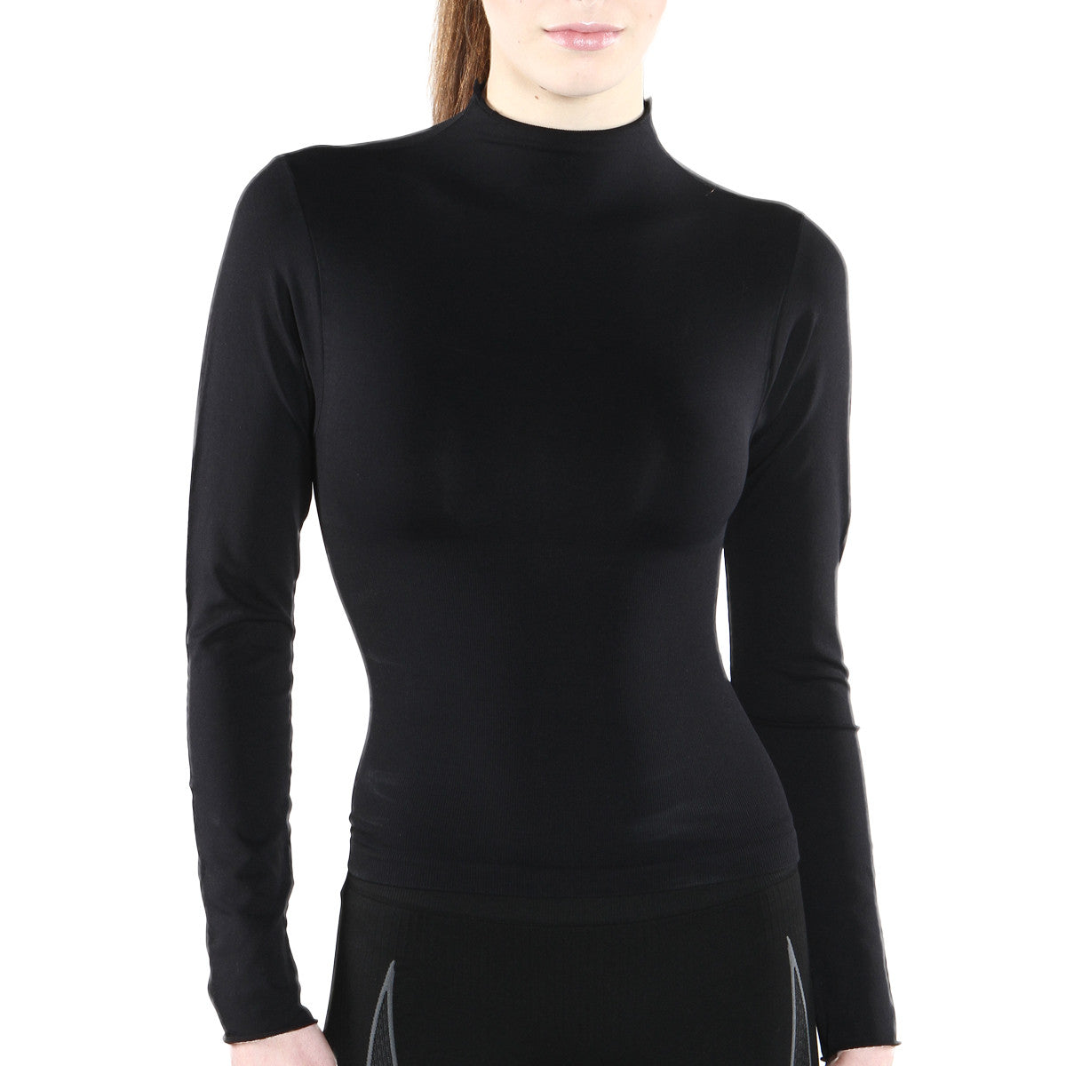 Mock Neck Long Sleeve Top